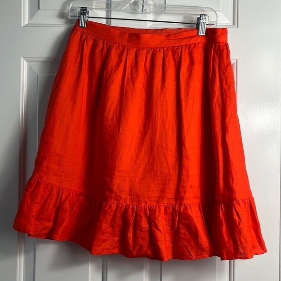 J. Crew Orange Mini Skirt - Picture 7 of 13